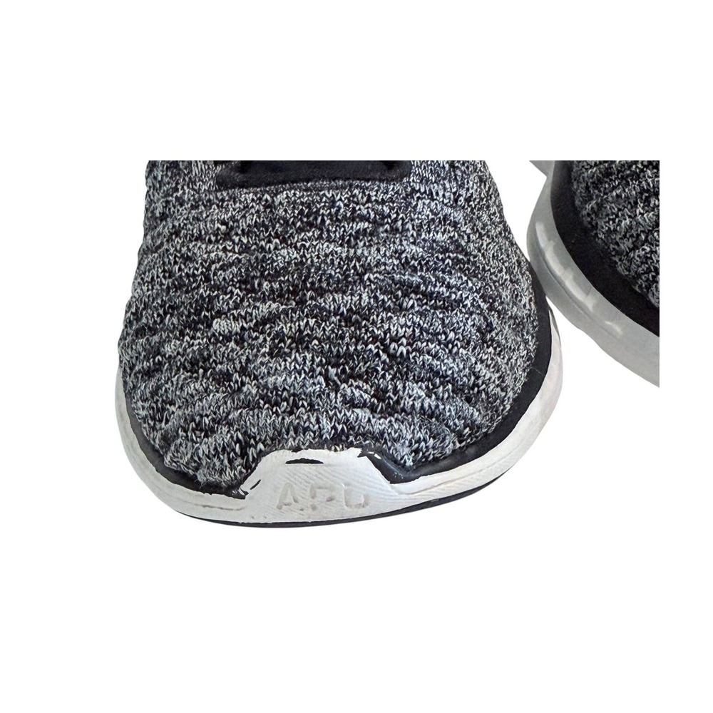 APL TechLoom Phantom Women 8.5 Running Shoes Black White Heathered Knit Sneakers - Picture 7 of 8